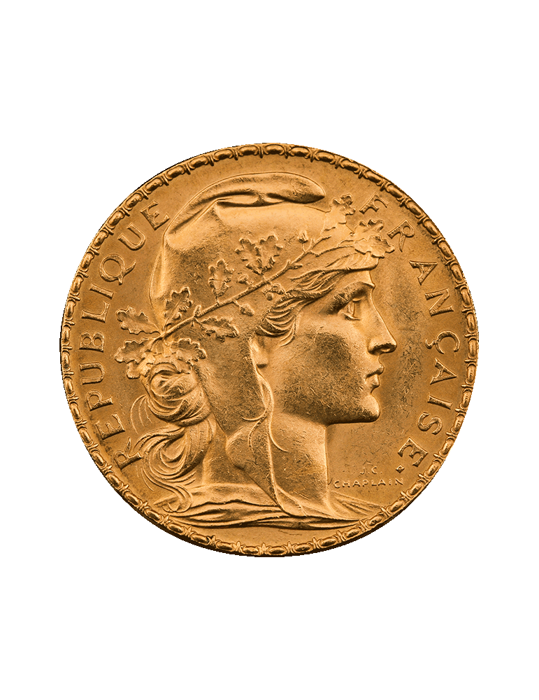 Pièce de 20 Francs Coq Marianne - face