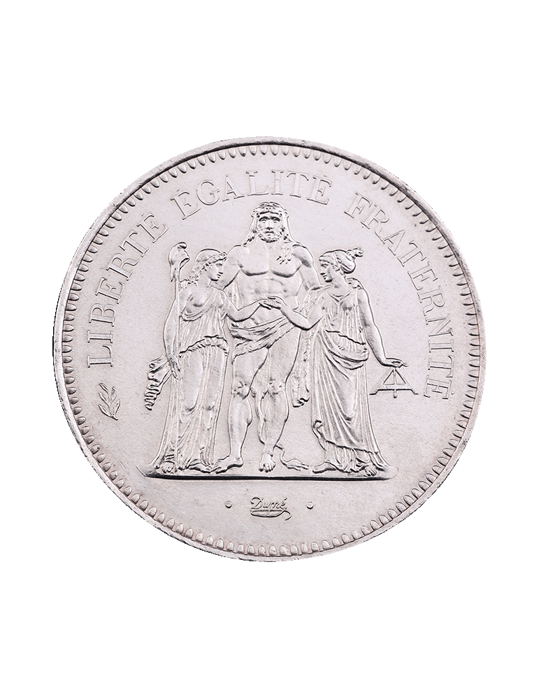 Pièce en argent - 50 francs Hercule - face